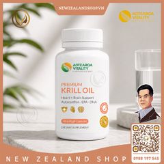 Viên uống dầu nhuyễn thể Aotearoa Vitality Premium Krill Oil 60 viên