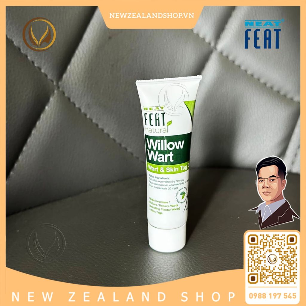 Gel trị mụn cóc, mụn thịt và thịt dư Neat Feat Natural Willow Wart And Skin Tag Gel 10g