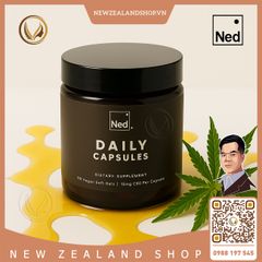 Viên uống tinh dầu hoa gai dầu hữu cơ Ned Daily Capsules 60 viên