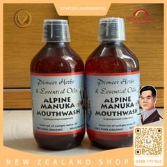 Nước súc miệng mật ong manuka Nelson Honey Alpine Manuka Mouthwash 500ml