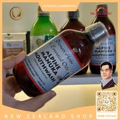 Nước súc miệng mật ong manuka Nelson Honey Alpine Manuka Mouthwash 500ml