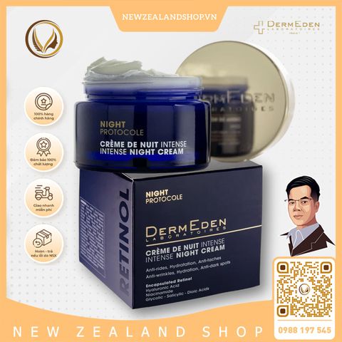 Kem dưỡng sáng da ban đêm DermEden Night Protocole Intense Night Cream 50ml