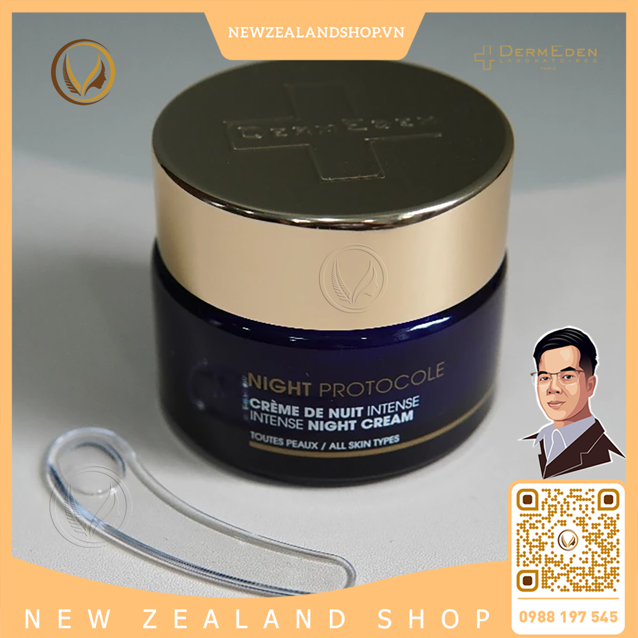 Kem Dưỡng Sáng Da Ban Đêm DermEden Intense Night Cream 50ml