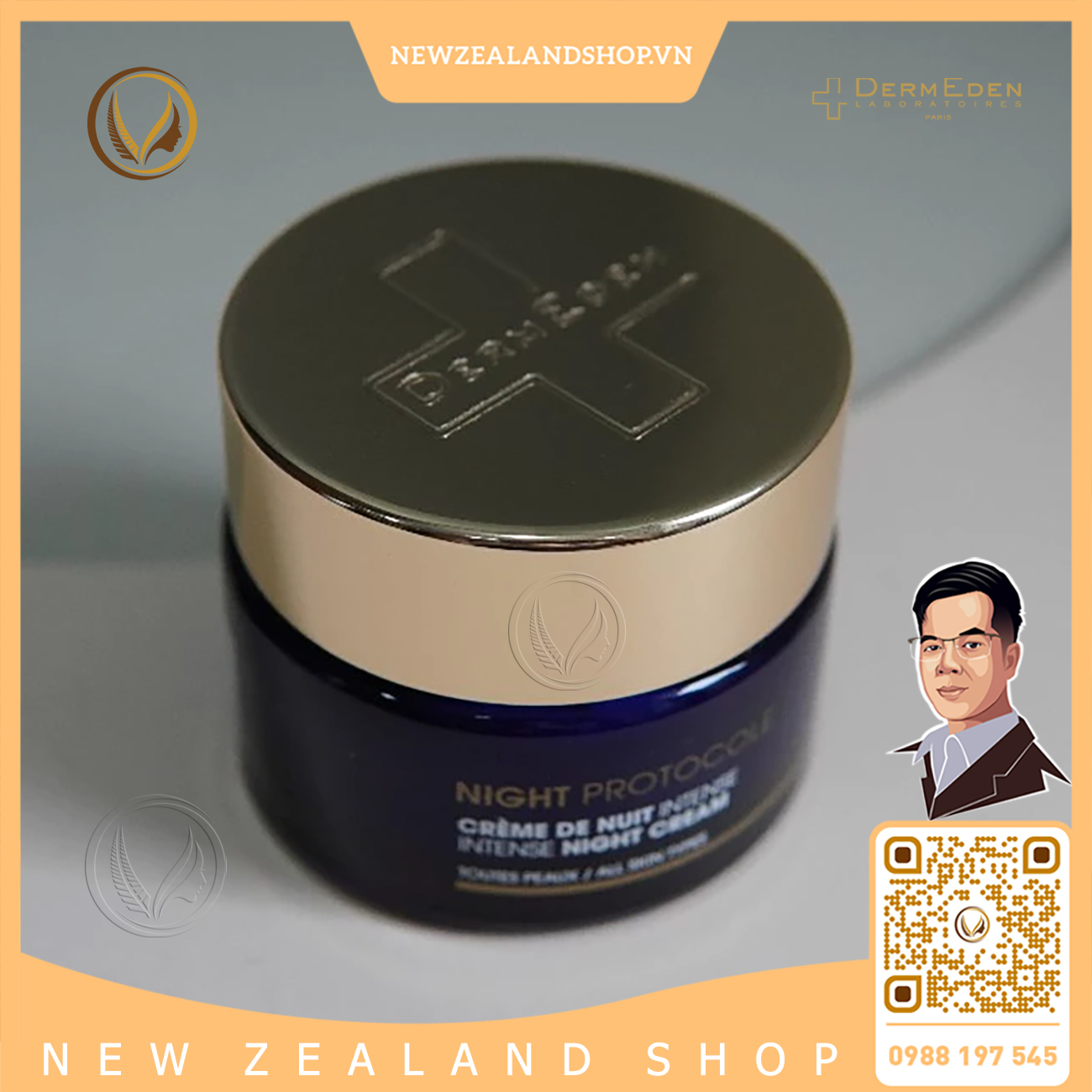 Kem Dưỡng Sáng Da Ban Đêm DermEden Intense Night Cream 50ml