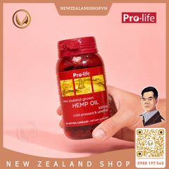 Viên uống tinh dầu hạt gai dầu bổ sung Omega 3-6-9 Pro-Life Hemp Oil 200 viên