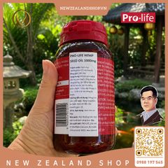 Viên uống tinh dầu hạt gai dầu bổ sung Omega 3-6-9 Pro-Life Hemp Oil 200 viên
