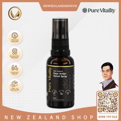 Xịt nhung hươu giảm căng thẳng, tăng sức mạnh Pure Vitality Deer Antler Velvet Spray 30ml