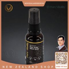 Xịt nhung hươu giảm căng thẳng, tăng sức mạnh Pure Vitality Deer Antler Velvet Spray 30ml