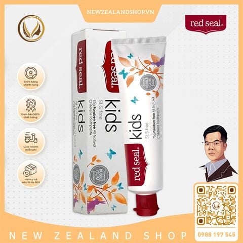 Kem đánh răng cho trẻ em hương kẹo cao su Red Seal Kids Toothpaste Bubble Gum 100g