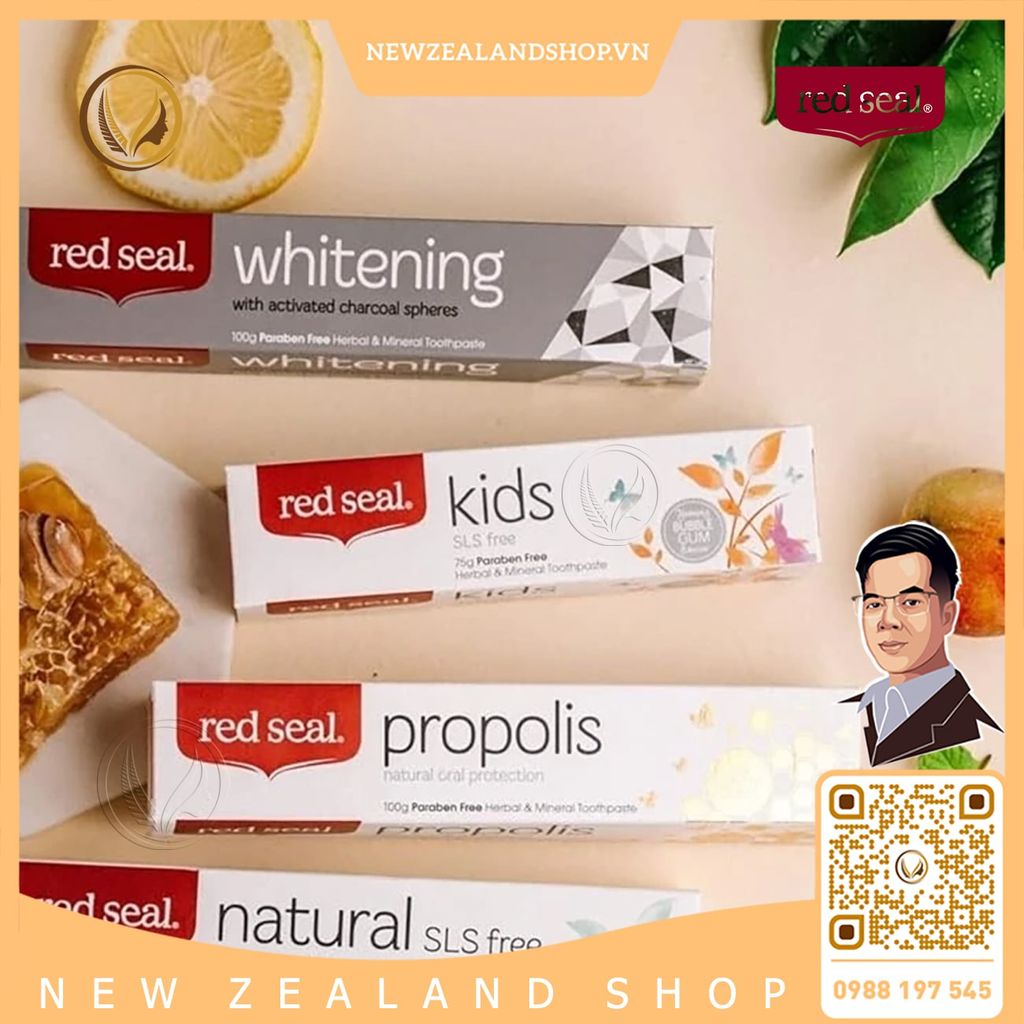 Kem đánh răng cho trẻ em hương kẹo cao su Red Seal Kids Toothpaste Bubble Gum 100g