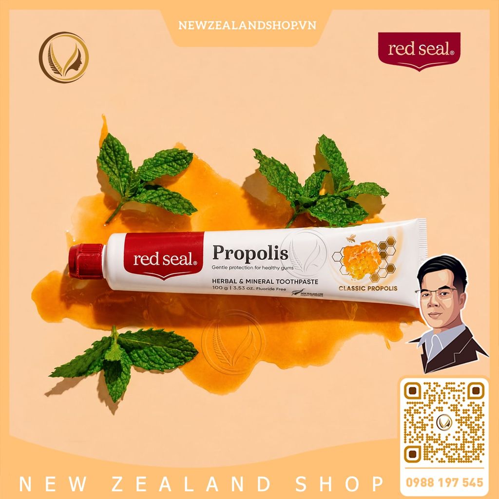 Kem đánh răng keo ong cổ điển Red Seal Propolis Toothpaste Classic Propolis 100g