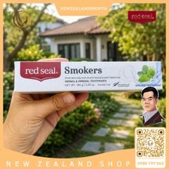 Kem đánh răng dành cho người hút thuốc, hương bạc hà cực mạnh Red Seal Smokers Toothpaste Strong Peppermint 100g