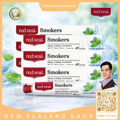 Kem đánh răng dành cho người hút thuốc, hương bạc hà cực mạnh Red Seal Smokers Toothpaste Strong Peppermint 100g