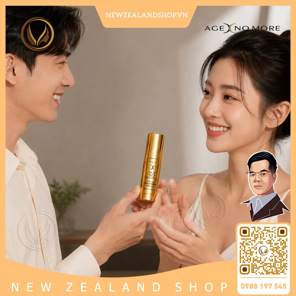 Serum tế bào gốc nhau thai cừu Age No More Stem Cell Gold Serum 15ml