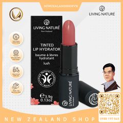 Son dưỡng môi màu hồng ánh đỏ Living Nature Tinted Lip Hydrator Lush 14 (3.9g)