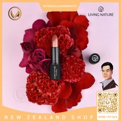 Son dưỡng môi màu hồng ánh đỏ Living Nature Tinted Lip Hydrator Lush 14 (3.9g)