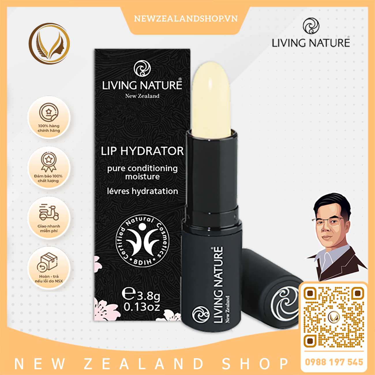 Son dưỡng môi Living Nature Lip Hydrator 01 (3.8g)