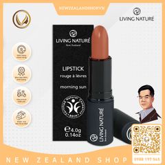 Son môi màu cam đất Living Nature Lipstick Morning Sun 02 (4.0g)