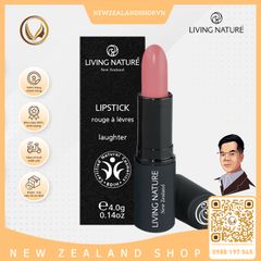 Son môi màu hồng 100% tự nhiên Living Nature Lipstick Laughter 05 (4.0g)