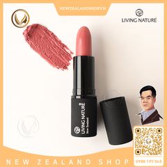 Son môi màu hồng 100% tự nhiên Living Nature Lipstick Laughter 05 (4.0g)