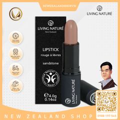 Son môi màu hồng nâu 100% tự nhiên Living Nature Lipstick Sandstone 03 (4.0g)