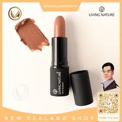 Son môi màu hồng nâu 100% tự nhiên Living Nature Lipstick Sandstone 03 (4.0g)
