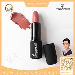 Son môi màu hồng nude 100% tự nhiên Living Nature Lipstick Precious 09 (4.0g)