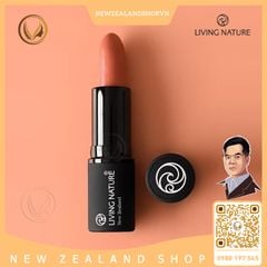 Son môi màu hồng nude 100% tự nhiên Living Nature Lipstick Precious 09 (4.0g)
