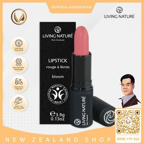 Son môi hồng 100% tự nhiên Living Nature Lipstick Bloom 10 (4.0g)