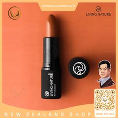 Son môi màu nâu đất 100% tự nhiên Living Nature Lipstick Warm Wood 06 (4.0g)