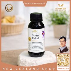 Siro giảm stress, căng thẳng thần kinh & cân bằng tâm trạng Harker Herbals Stress Relief 100ml/ 200ml