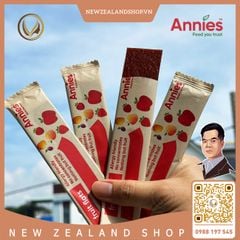 Thanh trái cây sấy dẻo táo & dâu tây Annie’s Apple & Strawberry Fruit Flats 8 thanh x 10g