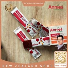 Thanh trái cây sấy dẻo táo & mơ Annie’s Apple & Apricot Fruit Flats 8 thanh x 10g