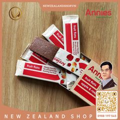Thanh trái cây sấy dẻo táo & mâm xôi Annie’s Apple & Raspberry Fruit Flats 8 thanh x 10g