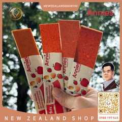 Thanh trái cây sấy dẻo táo & mâm xôi Annie’s Apple & Raspberry Fruit Flats 8 thanh x 10g