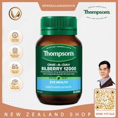 Viên uống bổ mắt và hỗ trợ mao mạch mắt Thompson’s One-A-Day Bilberry 12000mg 60 viên