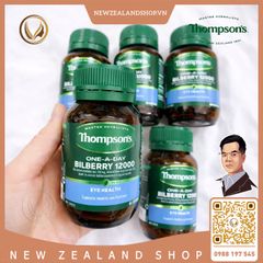 Viên uống bổ mắt và hỗ trợ mao mạch mắt Thompson’s One-A-Day Bilberry 12000mg 60 viên