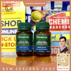Viên uống bổ não, cải thiện trí nhớ và tập trung Thompson’s One-A-Day Ginkgo 6000mg 60 viên