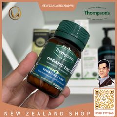 Viên uống kẽm hữu cơ Thompson’s Organic Zinc 80 viên