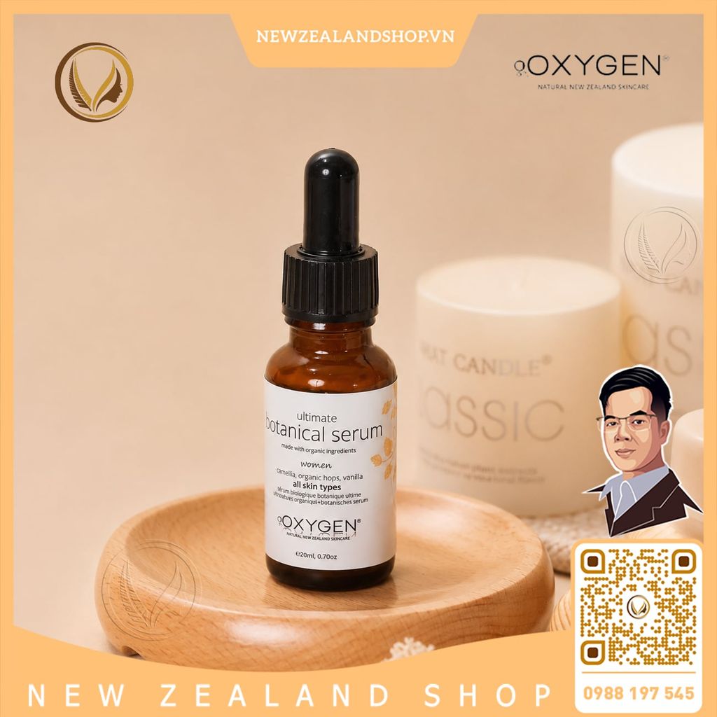 Serum tinh chất dưỡng da OXYGEN Ultimate Botanical Serum 20ml