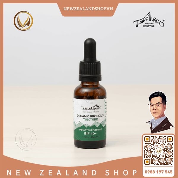 Tinh chất keo ong hữu cơ TranzAlpine Propolis Tincture (BIF 40+) 30ml