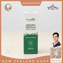 Tinh chất keo ong hữu cơ New Zealand TranzAlpine Organic Propolis Tincture (BIF 40+) 30ml