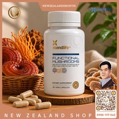 Viên uống bổ phổi nấm dược liệu Xtend Life Functional Mushrooms 120 viên