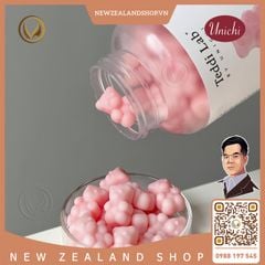 Kẹo dẻo bổ sung Canxi Vitamin D3 giúp xương chắc khỏe Unichi Teddi Lab Calcium Vitamin D3 Gummy 60 viên