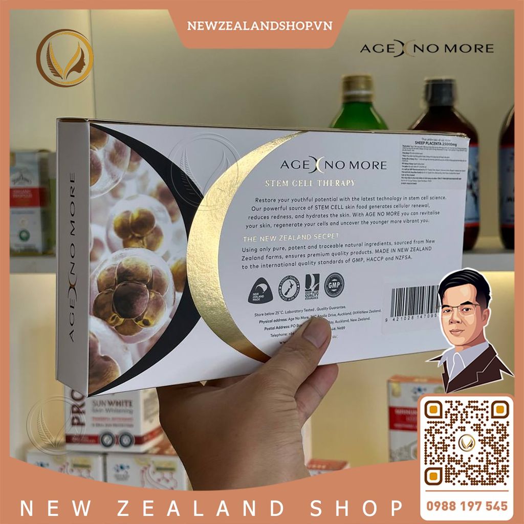 Viên uống tế bào gốc nhau thai cừu Age No More Ovine/ Sheep Placenta 25.000MG 60 viên