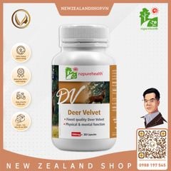 Viên uống nhung hươu bổ thận, tráng dương Nz Pure Health Deer Velvet  30/ 100 viên