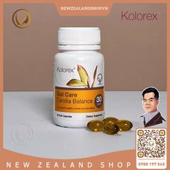 Viên uống điều trị nấm candida, nấm ngứa vùng kín Kolorex Gut Care Candia Balance 30 viên