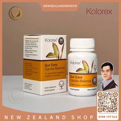 Viên uống điều trị nấm candida, nấm ngứa vùng kín Kolorex Gut Care Candia Balance 30 viên