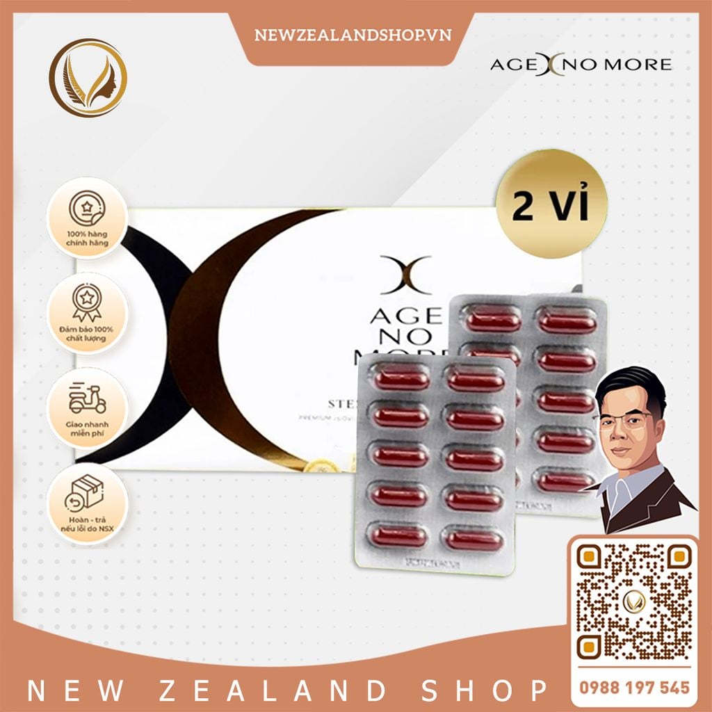 Viên uống tế bào gốc nhau thai cừu Age No More Ovine/ Sheep Placenta 25.000MG 30 viên