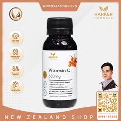 Siro bổ sung Vitamin C tăng đề kháng cho cả gia đình Harker Herbals Vitamin C 650mg Syrup 100ml